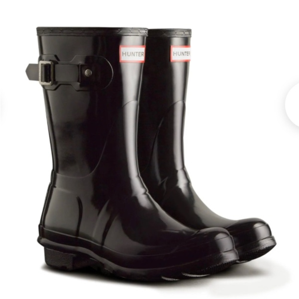 Women's Original Short Gloss Rain Boots - Black